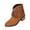 Brown, variant on Atkumj Women Boots Ankle Versatile Pointed Toe Fringe Mid Heel Boots for Women Comfortable Flock Fashion Boots 36
