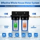 thumbnail image 5 of iSpring WGB21B Sistema de filtración de agua de 2 etapas para toda la casa, con filtro CTO de sedimentos (cloro, sabor y olor) de 10" x 4,5", entrada/salida de 1", 5 of 5