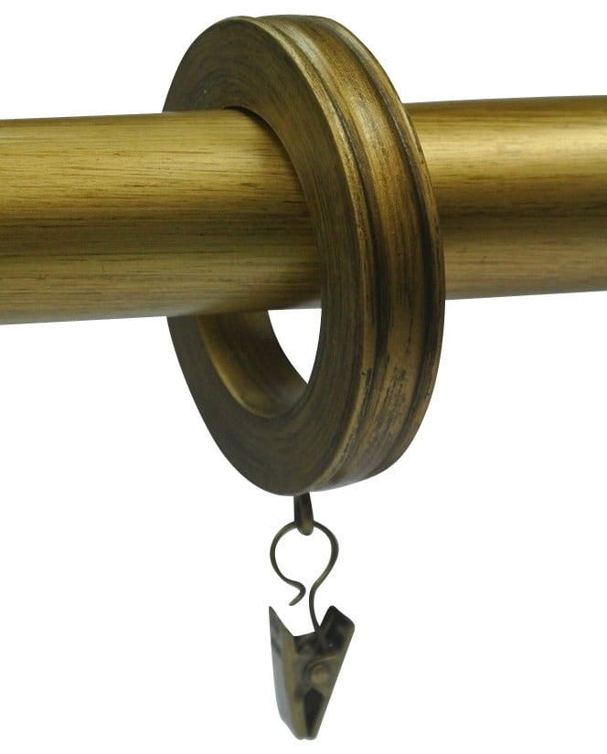 Urbanest 1 3 4 Banded Designer Curtain Rings Renaissance Gold