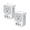 White grey-Type C, variant on Brazil Plug Adapter 2 Pack, 7 in 1 US to Brazil Power Adapter