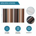 thumbnail image 6 of Brown Black Stripes Placemats Set of 12, Farmhouse Vintage Abstract Lines Placemats for Dining Table, Place Mats for Kitchen Tabletop, Waterproof Wipeable Dining Table Mats Set, 6 of 9