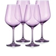 thumbnail image 2 of Set of Four Translucent Purple Large Wine Glasses, 2 of 3