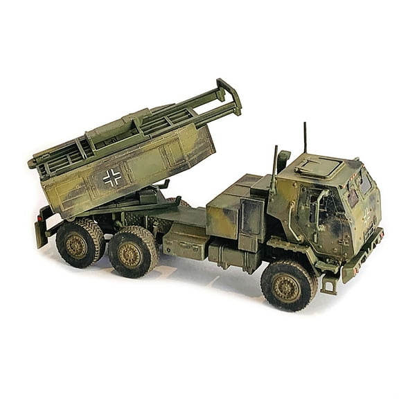 Ukraine M142 High Mobility Artillery Rocket System (HIMARS) Green Camouflage "NEO Dragon Armor" Series 1/72 Plastic Model by Dragon Models