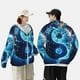 thumbnail image 4 of Fotbe Blue Yin And Yang Chaqueta con Protección Solar UPF 50+ para Hombre y Mujer, Camisa con Capucha y Bolsillos-Large, 4 of 7
