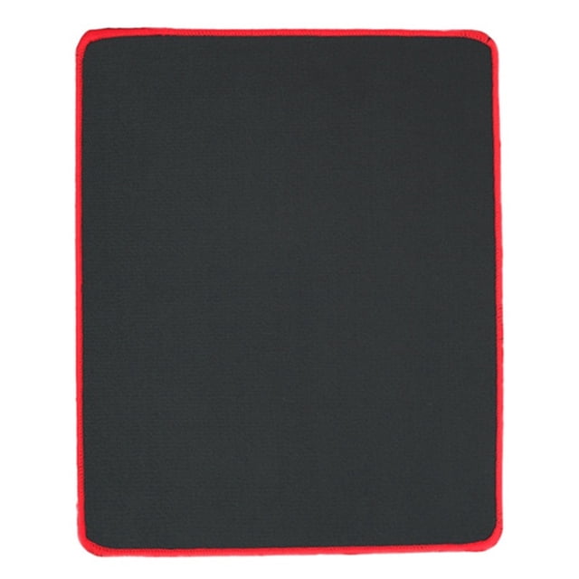 Transemion 2020 Hot Non Wear Resistant Computer Notebook Soft Edge Seamed Mouse Pad Office Rubber Fabric Mat red 180*220*2mm 1Set