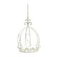 thumbnail image 4 of Soporte para maceta colgante con forma de corona para decoración de jardín, soporte para flores, resistente y elegante para Blanco, 4 of 9
