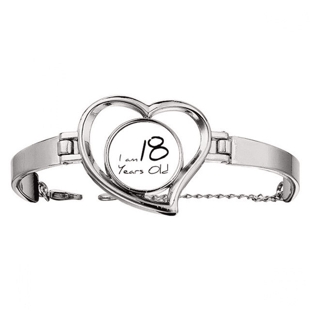Soy joven de 18 años de edad Pulsera pulsera de joyería en forma de corazón Unbranded M
