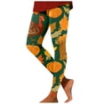 thumbnail image 2 of Thanksgiving Leggings for Women Elastic High Waist Tummy Control Festive Print Tights Pants Workout Yoga Pants, 2 of 5