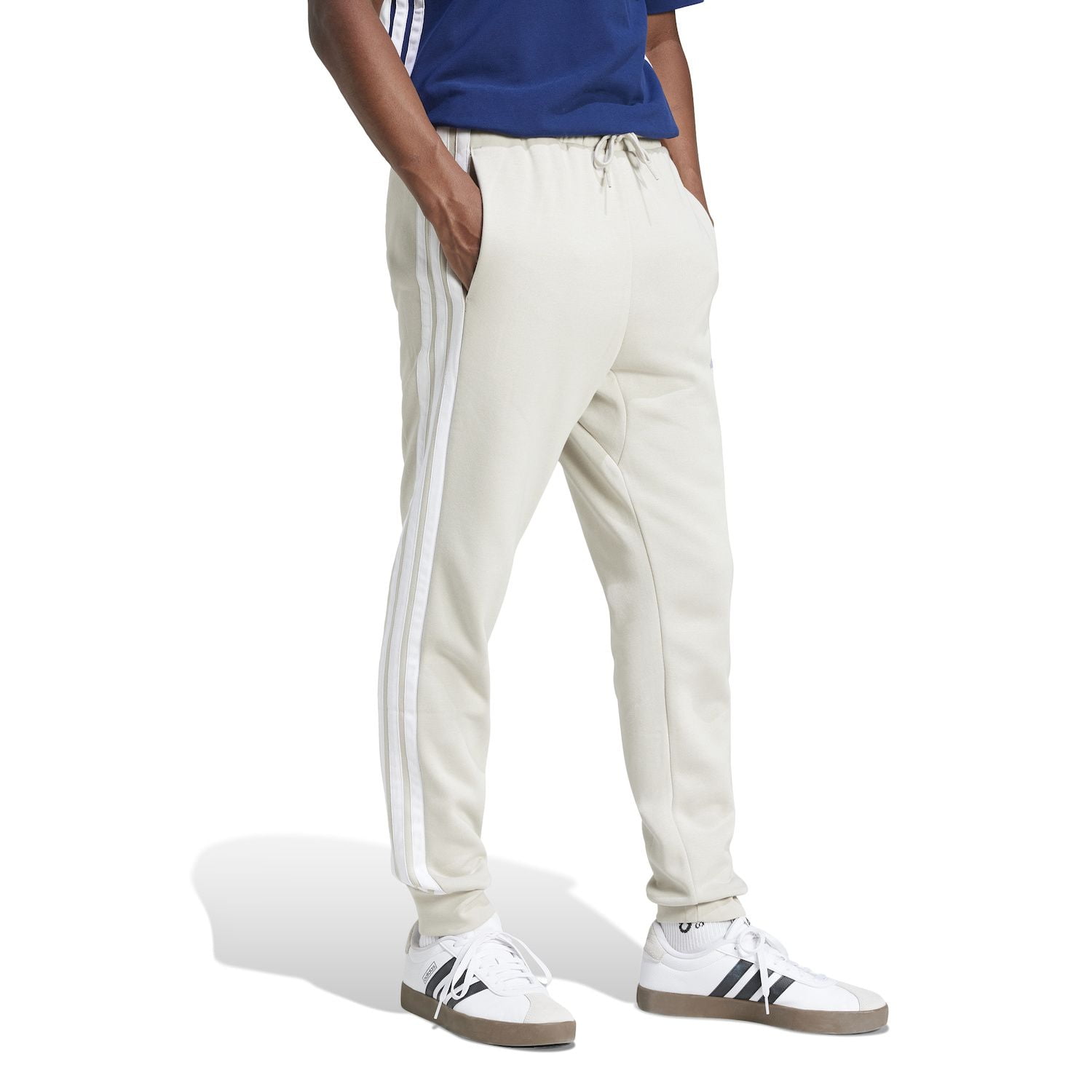 Men's adidas Essentials Fleece 3-Stripes Tapered Cuff Pants Color