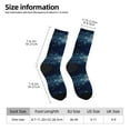 thumbnail image 4 of Goofa White Jellyfish Dansing in the Ocean Printed Men's Crew Socks, Soft Durable Breathable Moisture-Wicking with Odor Control Cotton socks, 4 of 9