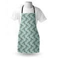 thumbnail image 3 of Victorian Apron Floral Composition with Vintage Inspirations Abstract Swirled Stalks, Unisex Kitchen Bib Apron with Adjustable Neck for Cooking Baking Gardening, Seafoam Brown White, by Ambesonne, 3 of 3