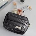 thumbnail image 3 of Eoozwa Makeup Bag, Travel Cosmetic Bag, Puffy Padded Make Up Bag for Women, Makeup Organizer Case, Wide-open Pouch Purse, Travel Essentials, Toiletries Accessories,8.07x5.70x3.54 In, 3 of 6