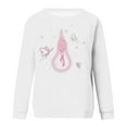 thumbnail image 4 of 50% de Réduction Oversized Sweatshirt for Women 2023 Mode Imprimé en Vrac Long Sleeve Chemisier Col Rond Casual Pull Tops Raglan Sleeve Pull-Shirt, 4 of 4