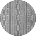 thumbnail image 1 of Ahgly Company Indoor Round Southwestern Gray Country Area Rugs, 3' Round, 1 of 4
