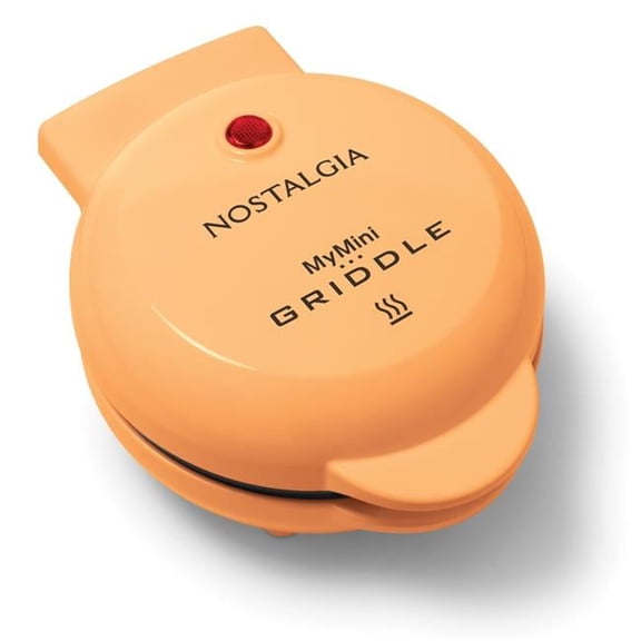 Nostalgia MGD5OR My Mini Personal Electric Griddle - Eggs, Omelets, Pancakes - Orange