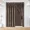 Brown, variant on Gorgeous Home Linen 2pc Window Curtain Set 120" W X 84" L Attached Valance and Backing Sheer with 2 Tassels Rod Pocket Drape Leaf Printed Teal Blue
