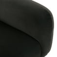 thumbnail image 6 of Noble House Chitwood Velvet Loveseat, Dark Gray and Matte Black, 6 of 7
