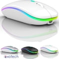 thumbnail image 1 of Bluetooth Rechargeable wireless Mouse for MacBook pro MacBook Air Mac Laptop Chromebook Windows Notebook MacBook HP PC DELL, 1 of 11
