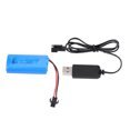 thumbnail image 3 of Batería LiPo para coche RC batería recargable mejorada de 74 V 500 mAh con cable USB para coche WPL/Crawler/militar RC ANGGREK Otros, 3 of 8