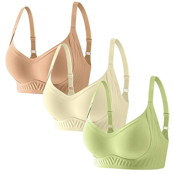 BILIKEYU Women Deep V No Jelly Underwear Thin And Large Chest Comfortable Large Size Bra, Bras for Women, No Underwire Bras for Women, Sports Bras for Women