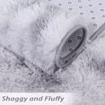 thumbnail image 6 of CAROMIO Light Grey Area Rug Faux Fur Non-Slip Plush Shag Home Decor Floor Mat Carpet for Living room Bathroom Entryway, 8 x 10 feet, 6 of 6