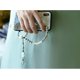 thumbnail image 2 of Lanire De Tlphone Portable Perle Pulsera De Tlphone Portable Corde Pendentif En Pierre D'aluminium Blanc Chinois Adapt La Dcoration De Support D, 2 of 5