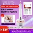 thumbnail image 2 of Professional Nail Drill Machine, Electric Manicure Pedicure Kit -18000RPM Cordless Nail Grinder (Portable Rechargeable Electric Nail File Set), 2 of 9