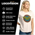 thumbnail image 4 of Wonder Woman Ww Vintage Emblem Women's Graphic T-Shirt Rolled Sleeve Tee, 4 of 6
