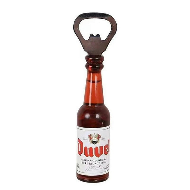 Retro Magnetic Beer Bottle Opener Simulation Beer Bottle Drink Bottle Opener Refrigerator Sticker