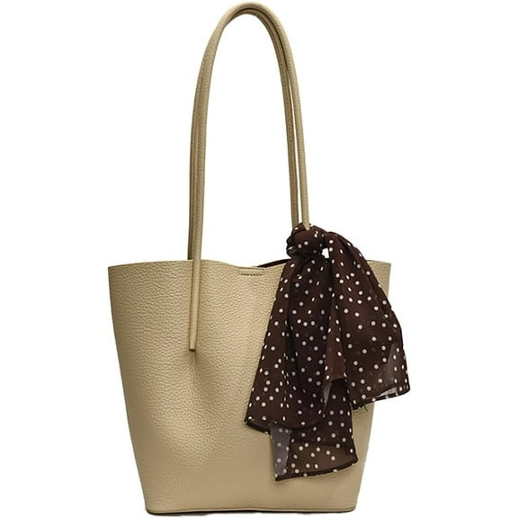 Bucket Bag for Women Vegan Leather Shoulder Purses Trendy Elegant Handbag