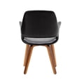 thumbnail image 5 of Porthos Home  Haro Dining Chairs Set of 2, PU Leather, Bentwood Legs Black, 5 of 5
