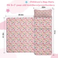 thumbnail image 5 of Pink Christmas Santa and Tree Pattern Toddler Nap Mats for Kids Preschool,51"x22" Sleeping Mat Bag or Kids,Toddler Sleeping Bag,Toddler Nap Mat or Daycare, 5 of 6