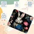 thumbnail image 3 of Rabbit Printed Gaming Mousepad Desk Mat, Non-Slip Rubber Bottom Mouse Mat 8.3x9.8 Inch - Suitable for Office and Gaming, 3 of 6