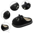 thumbnail image 5 of Pandaie Cute Animal Slippers for Women Memory Foam Fuzzy Plush House Shoes Non Slip on Indoor Bedroom Slides Black 10, 5 of 6