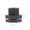 thumbnail image 3 of 2pcs PVC Bulkhead Fitting 3/4 Inch Pipe Connector for Rain Barrels Water Tanks, 3 of 9