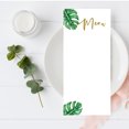 thumbnail image 2 of Koyal Wholesale Tropical Monstera Leaf Printable Wedding Paper Menu Cards for DIY Printer, Pack of 52, 2 of 5