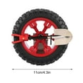 thumbnail image 3 of Mini Spare Tire Carrier, Trunk Mount Wheel Bag, Secure Fastening, Compact Design, For RVs, Camper Vans, Outdoor Travel, Durable Polymer Construction, Weather-Resistant, Emergency roadside kit, Car, 3 of 8