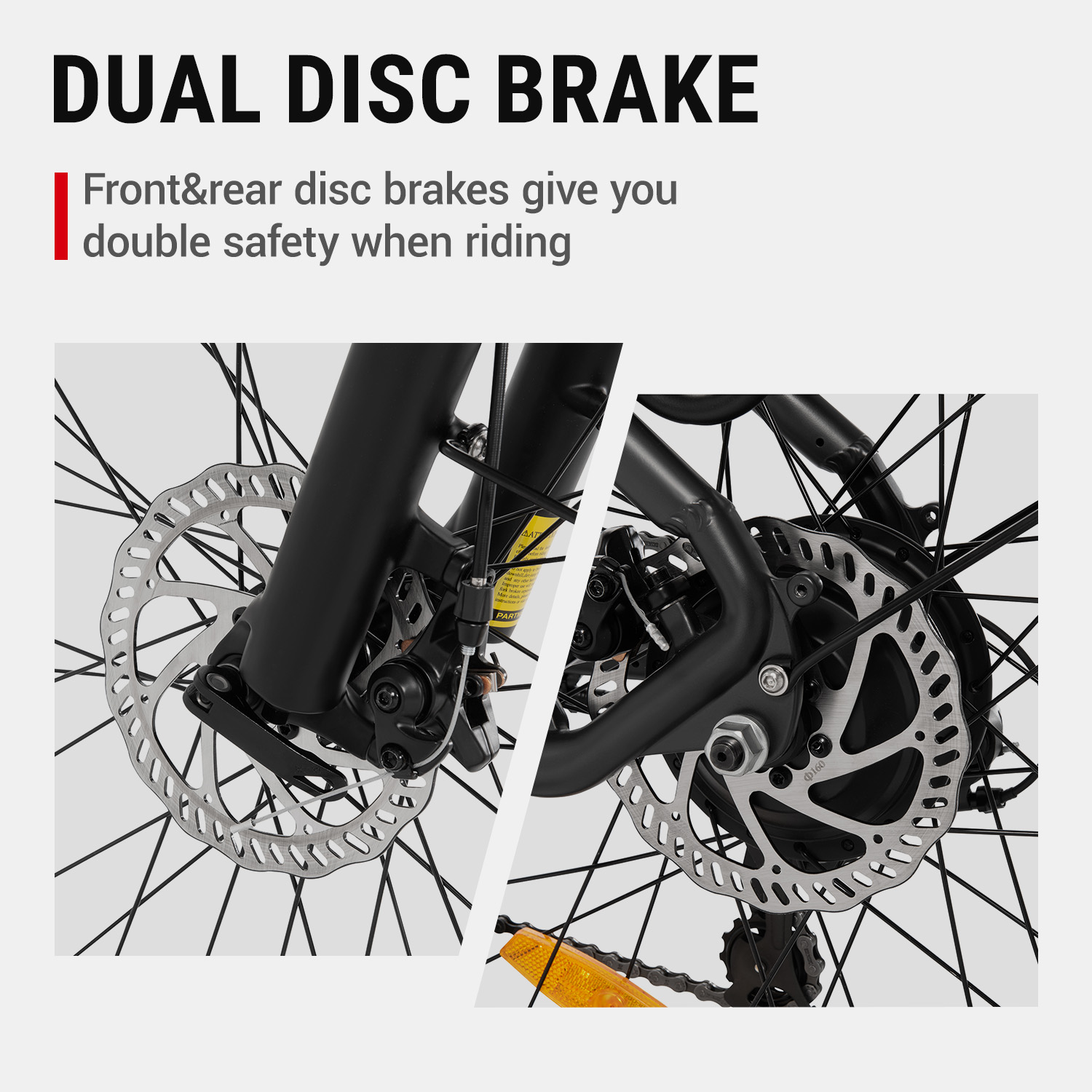DYU Folding Electric Bike for Adults - 7-Speed Mountain Ebike with Peak 1200W 28MPH Brushless Motor, 48V10.4Ah Removable Battery, 20X3.0 Fat Tire UL2849