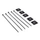 thumbnail image 1 of Bridas negras Jadeshay 200 unidades bridas de nailon bridas para cables, 1 of 12