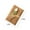 B, variant on Handmade Kraft Paper Greeting Card, DIY Blank Card with Dried Flowers, All Occasion Note Card with Envelope, Birthday Thank You Wedding Invitation Card Set (4.13x2.75 in)