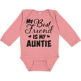 thumbnail image 3 of Inktastic My Best Friend is My Auntie with Hearts Boys or Girls Long Sleeve Baby Bodysuit, 3 of 5