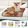 thumbnail image 5 of Washable Pet Pee Pads with Super Absorbent Reusable Training Pads for Dogs & Cats Red and Brown Oil Painting, 5 of 6