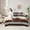 Gray Red Brown Beige, variant on jejeloiu Rustic Cow Hide 7-Piece Twin Bedding Sets,Abstract Geometric Rhombus Bedding Comforter Set,Red Brown White Sheet Sets For Boys Kids,Ultra Soft Home Decor Reversible