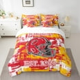 thumbnail image 2 of Erosebridal American Football 7 Pieces Comforter Sets Kansas Bedding Set for All Season Twin Size Gifts for Football Fans Football City Bed in a Bag with Comforter, 2 of 5