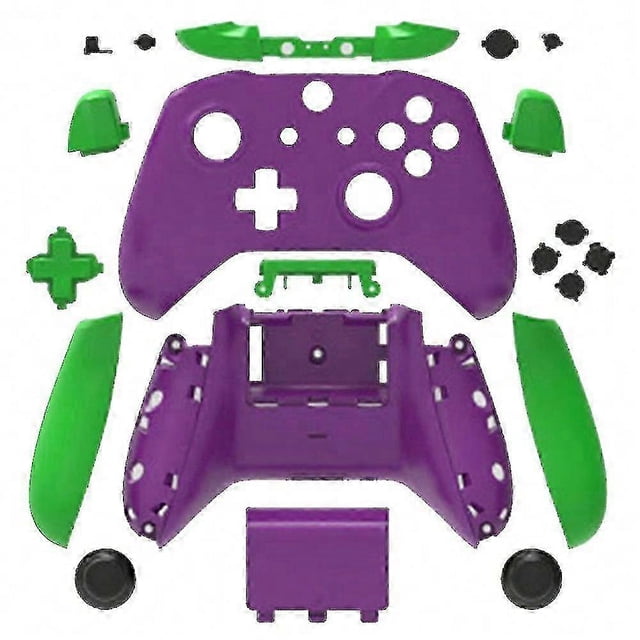 Full Protection Case and Replacement Parts for Xbox One Wireless Controller with Hemp Surface Protective Shell