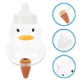 thumbnail image 5 of Bulbo de riego automático en forma de pato, globo de riego para plantas de jardín, gotero con bufanda y sombrero, 5 of 5