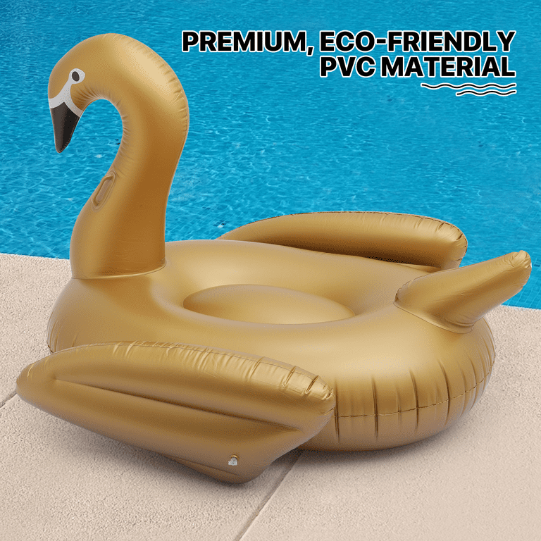 Gold sales inflatable swan