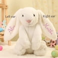 thumbnail image 3 of Embroidered Plush Bunny With Child'S Name HandMade Custom Plush Toy Child'S First Easter Gift, 3 of 5