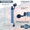 thumbnail image 4 of Filtro de agua LifeStraw serie Peak para senderismo, acampada, paquete de 1, 4 of 7
