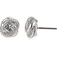 thumbnail image 4 of Kate Spade New York Earrings Infinity & Beyond Knot Silver Plated Studs, 4 of 4